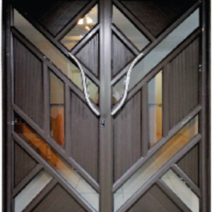 ALUM DOOR PINKY DOUBLE WITH S/S HANDLE