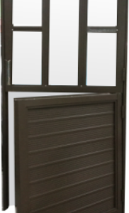 ALUM DOOR BUDGET STABLE  LEFT OPEN BRONZE