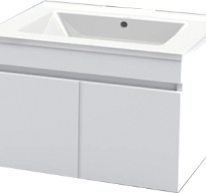 VANITY FLOOR STANDING COMBO WHITE PERLA 500